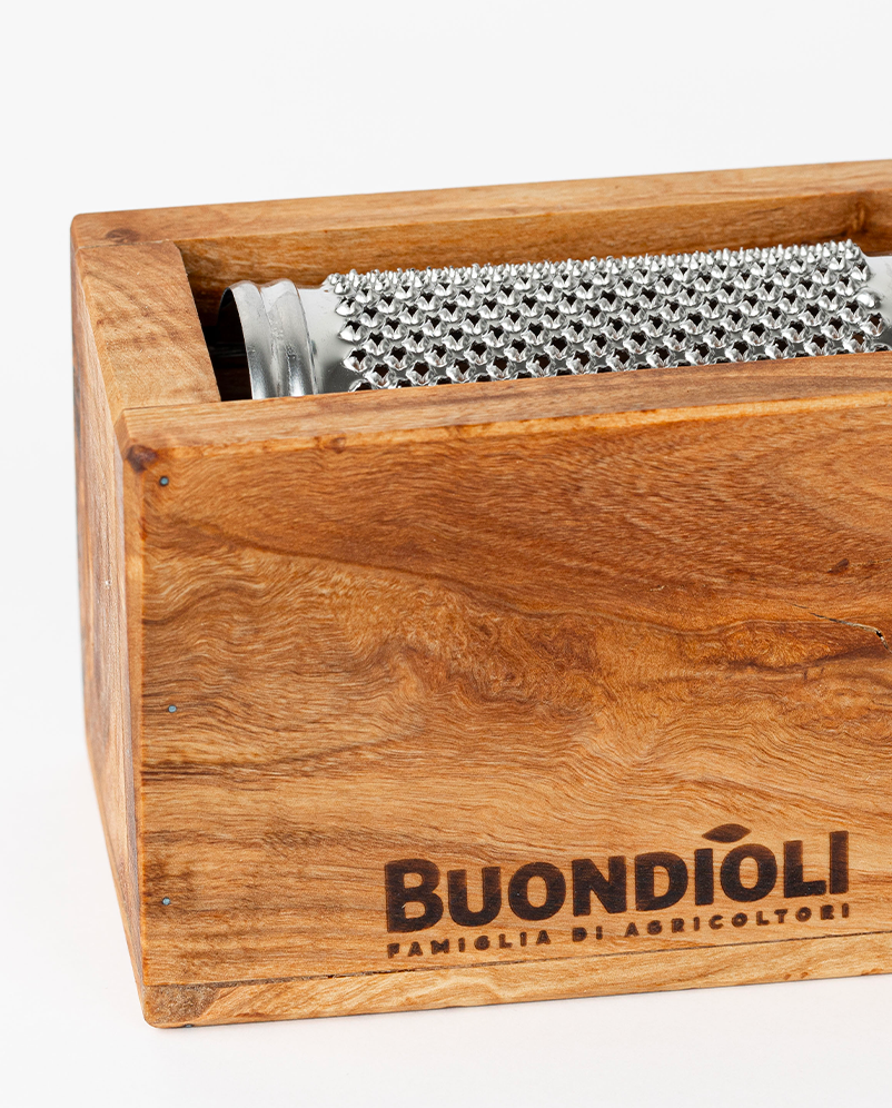 Grattugia piccola in legno d'ulivo