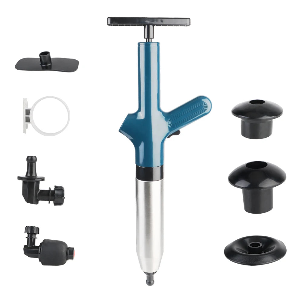 Toilet Plunger High Pressure Drain Plunger Dredge Clog Remover Sewer Pipe Unblocker Air Drain Blaster