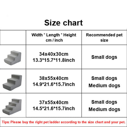 Pet Stairs Toys Cat Dog Ladder 2 3 4 Step Stairs for Dogs Puppy Ramp Detachable Sponge Pet Ladder Accessories