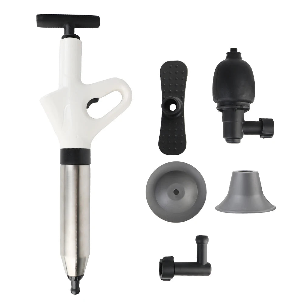 Toilet Plunger High Pressure Drain Plunger Dredge Clog Remover Sewer Pipe Unblocker Air Drain Blaster