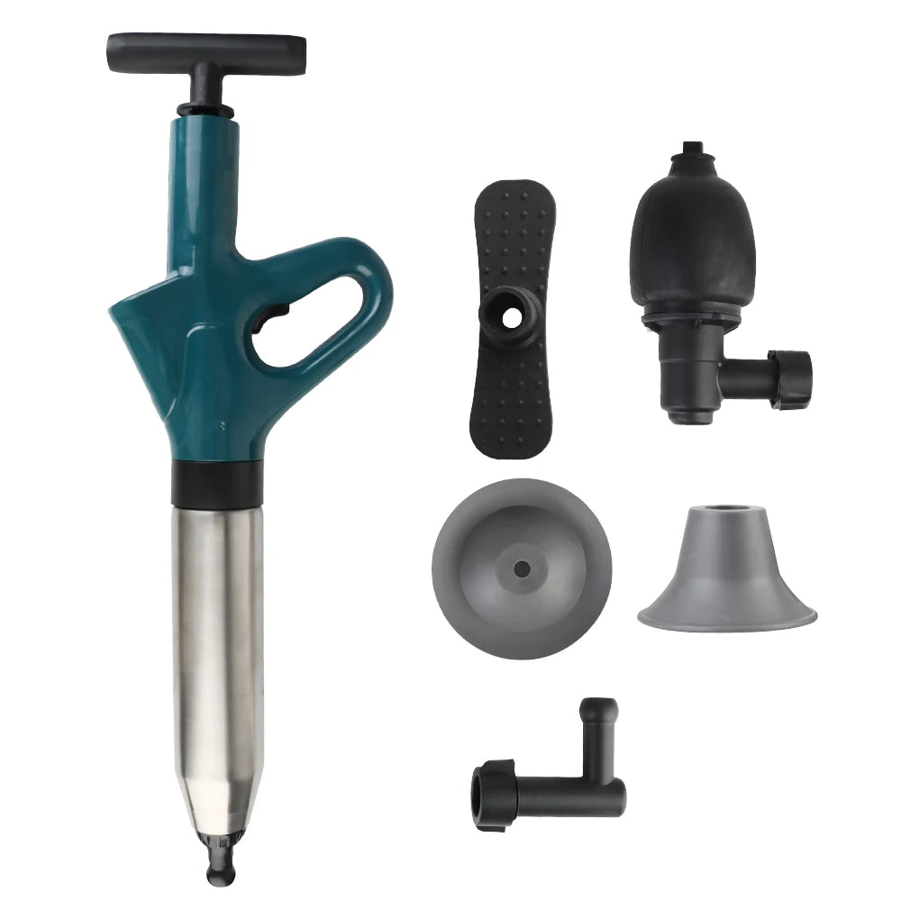 Toilet Plunger High Pressure Drain Plunger Dredge Clog Remover Sewer Pipe Unblocker Air Drain Blaster