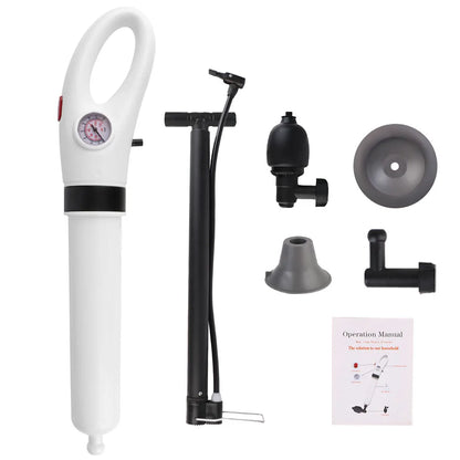 Toilet Plunger High Pressure Drain Plunger Dredge Clog Remover Sewer Pipe Unblocker Air Drain Blaster