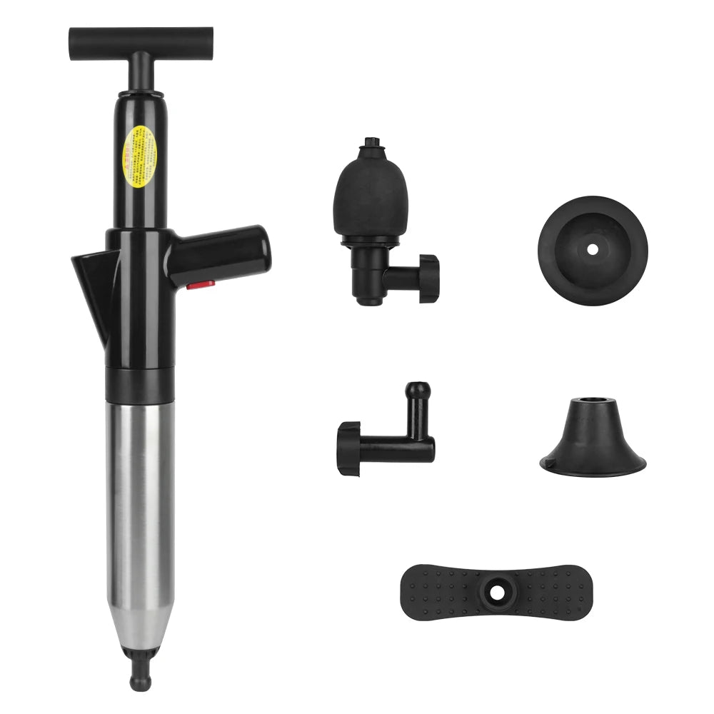 Toilet Plunger High Pressure Drain Plunger Dredge Clog Remover Sewer Pipe Unblocker Air Drain Blaster